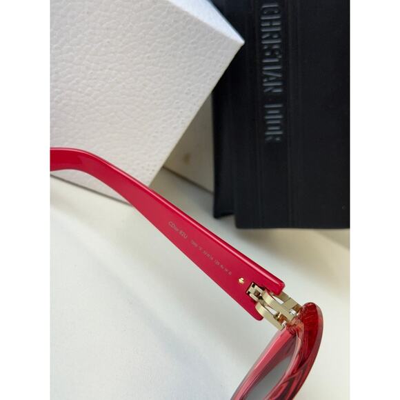 NEW Dior CDior B2U Cat Eye Sunglasses in Pink Red main image 5
